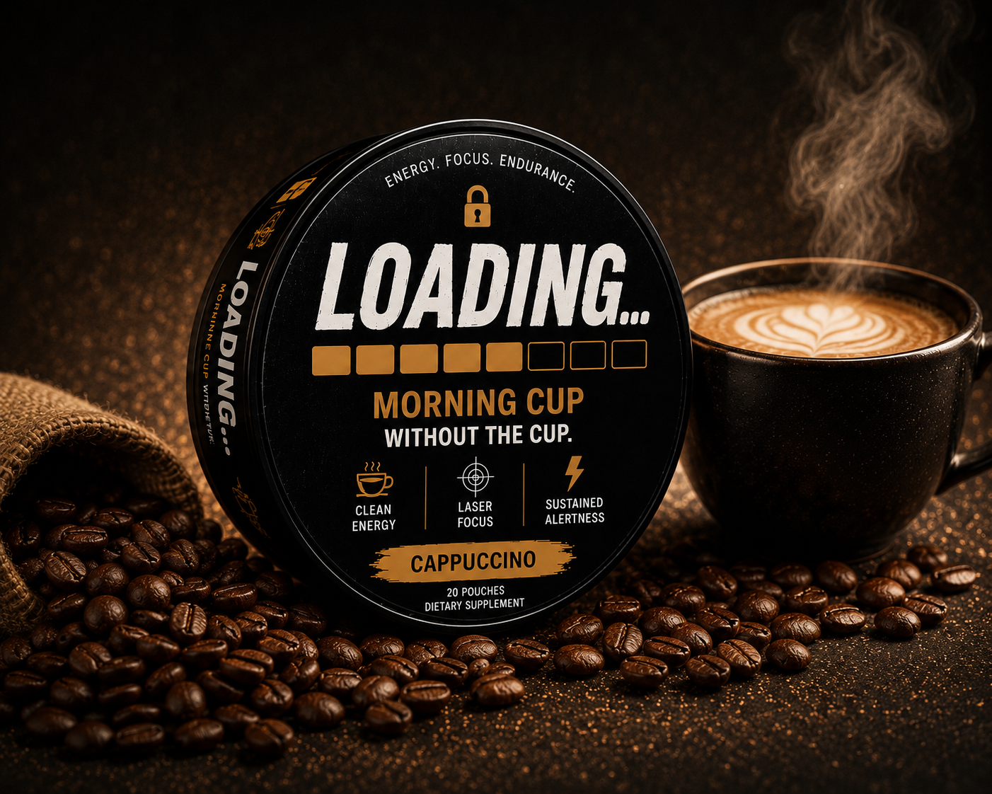LOADING... Cappuccino Energy Pouches